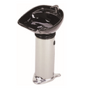 PARAGON Shampoo Pedestal Sink Complete Black